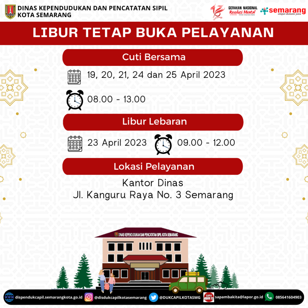 JADWAL LAYANAN LIBUR LEBARAN 2023